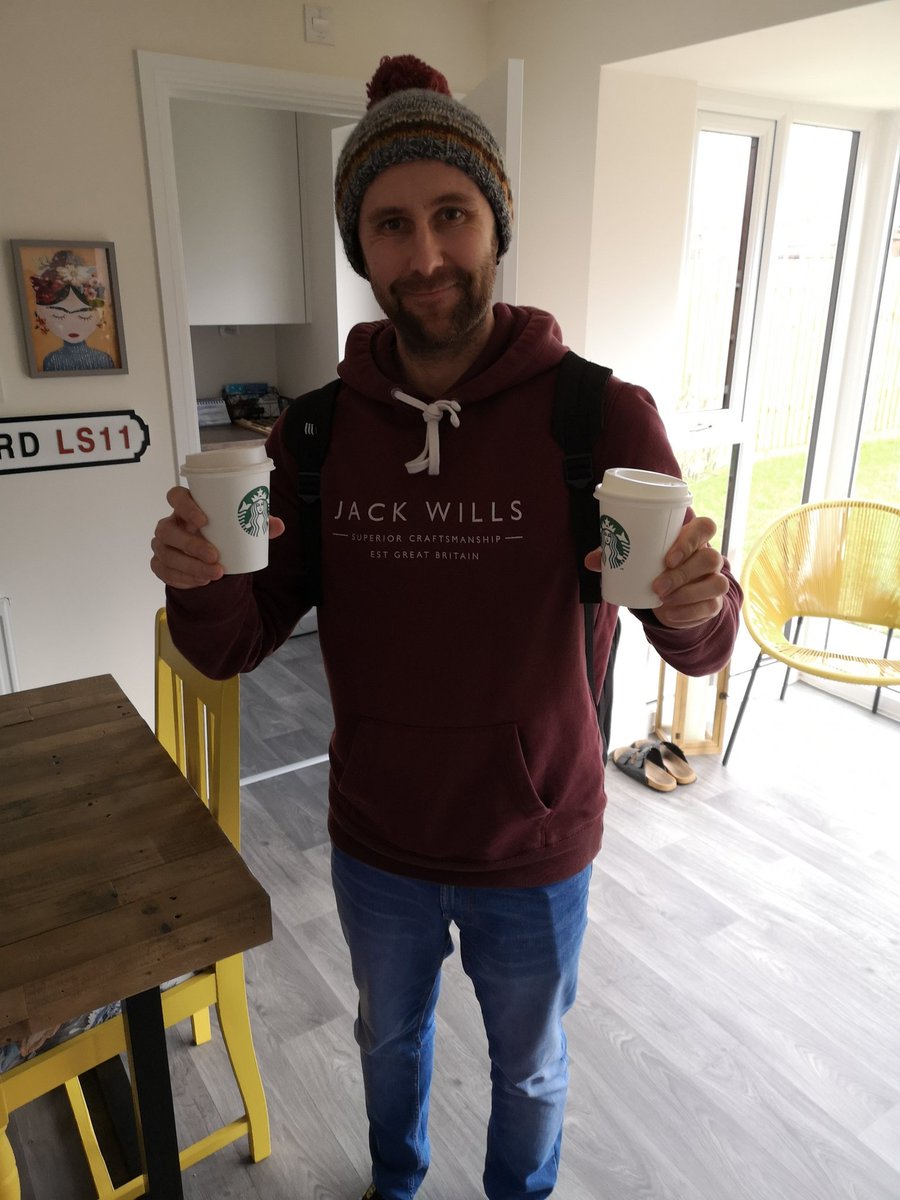 MissDoyleYear1's tweet photo. He comes home with a well deserved treat after endless live lessons only to discover that @StarbucksUK forgot to add the coffee 🤦🏻‍♀️ https://t.co/8AKAomlC8Z