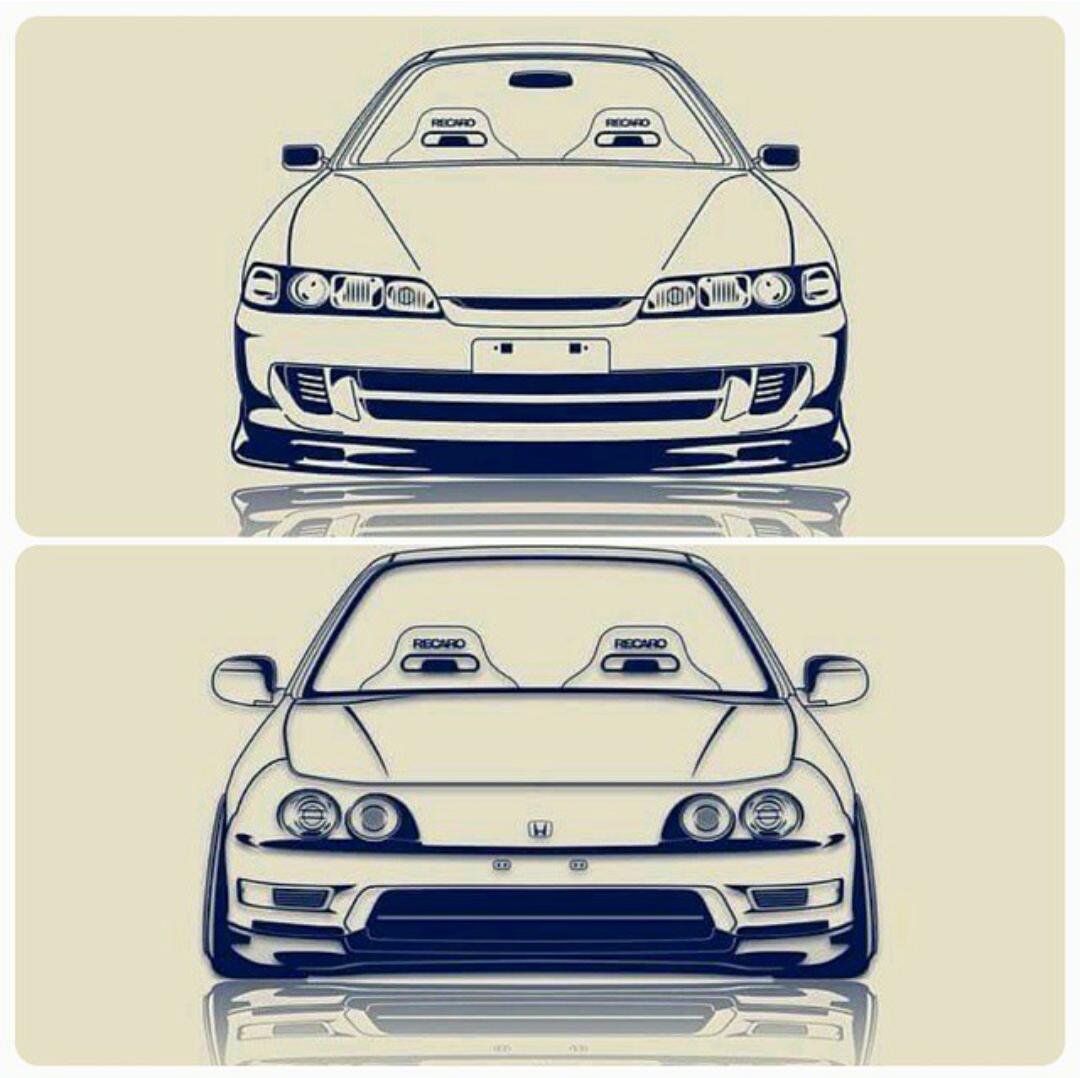 Honda Integra рисунок
