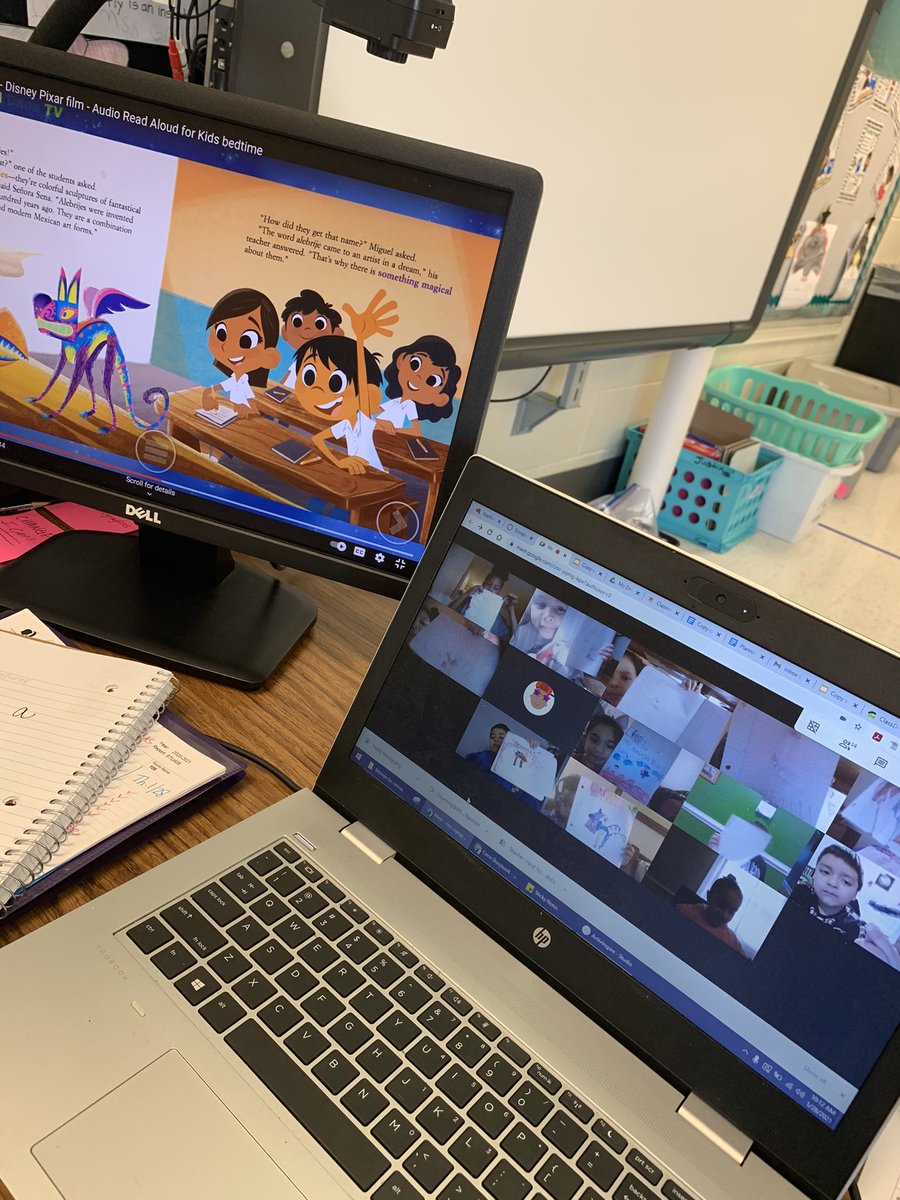 amgray03's tweet image. It’s ✨ fairy tale ✨ week! After listening to the storybook Coco, we drew and wrote about our own alebrijes! #imagination #readwritecreate ❤️🧡💛💚💙💜 @Falling_CreekES