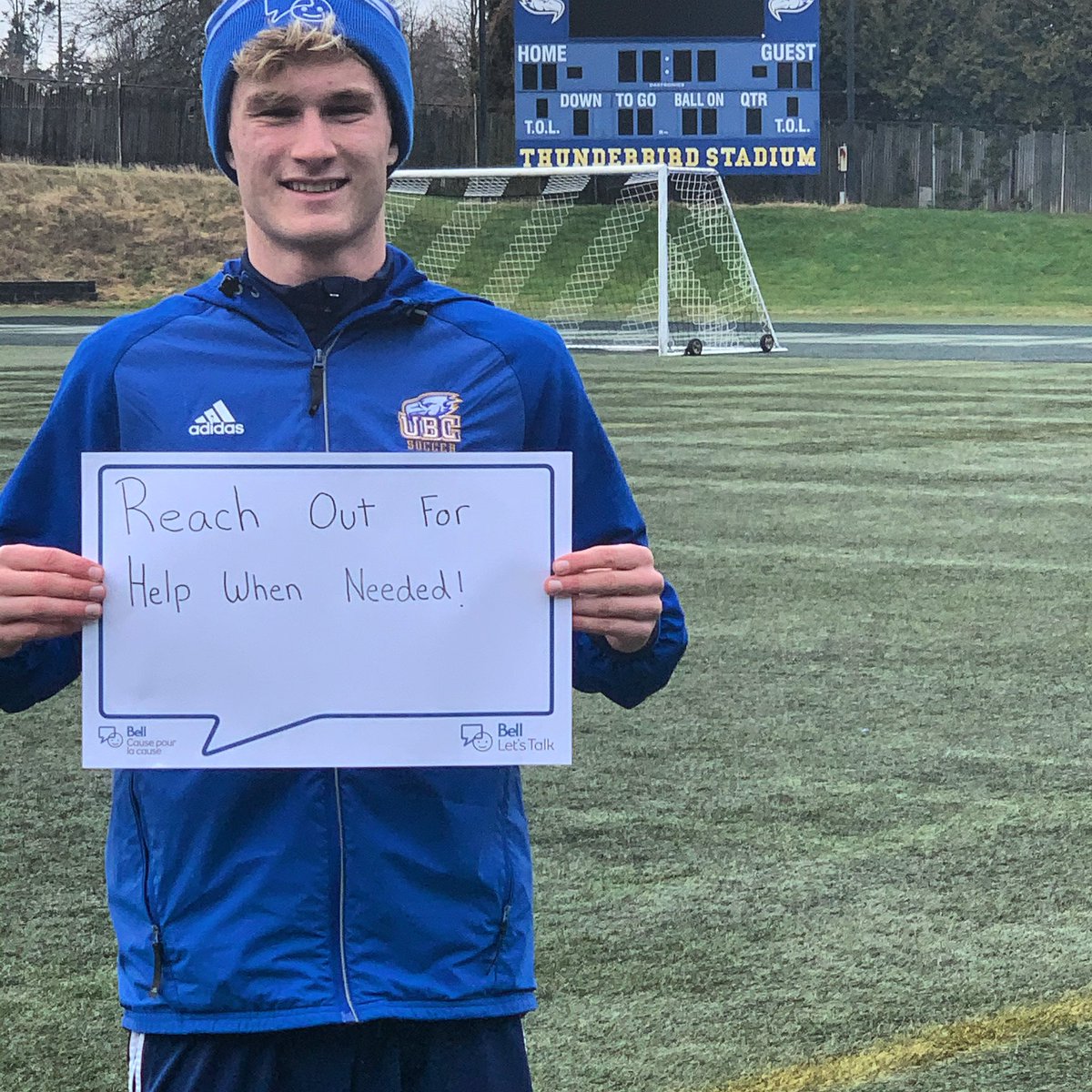 #BellLetsTalk <a href="/ubcmsoc/">UBC Men's Soccer</a> is here for you