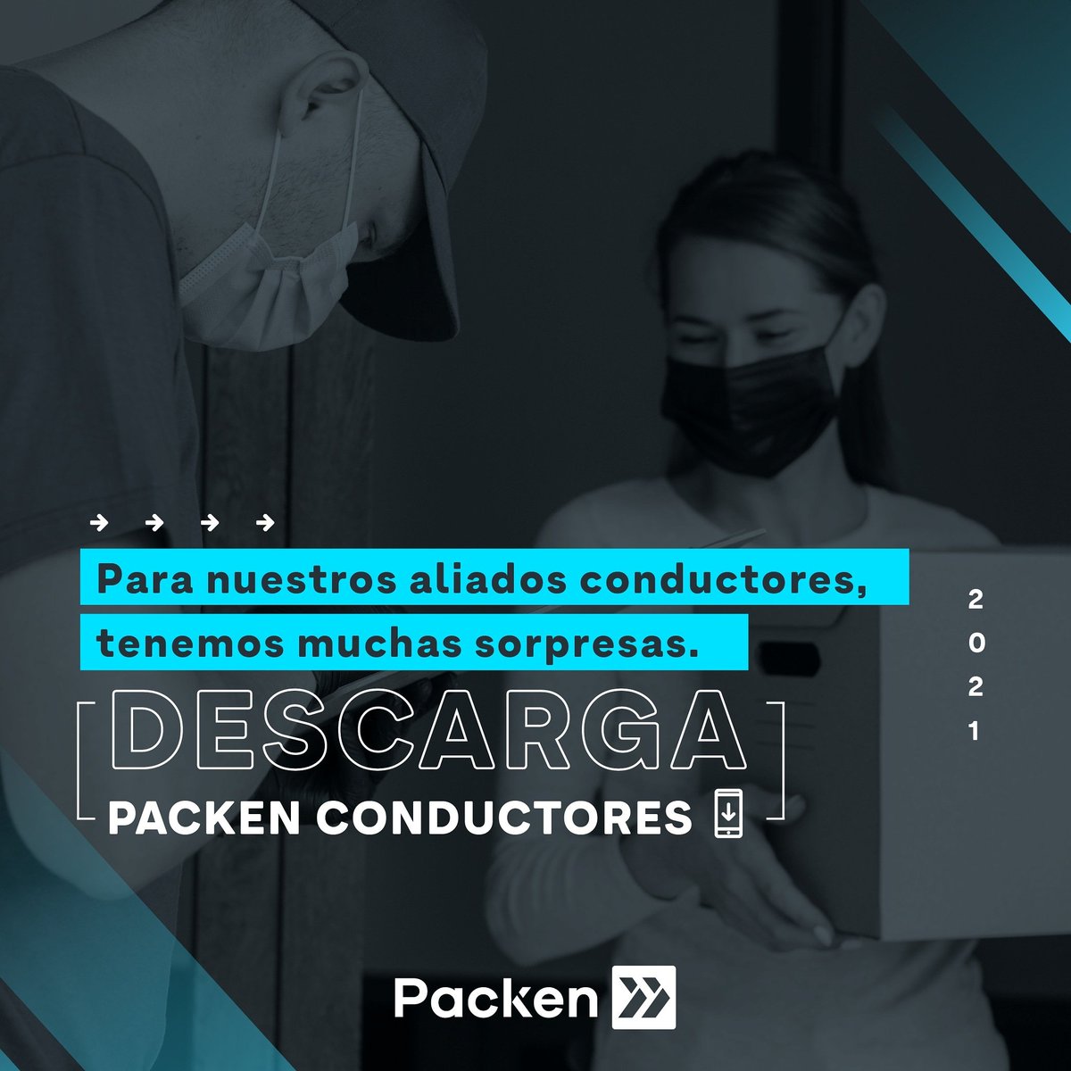 packencolombia's tweet photo. Nos renovamos para ti y mejoramos nuestra App para que cada día sea más fácil aumentar tus ingresos con Packen.

#packen #somospacken #packenconductores #mensajerosurbanos #conductores #transportadoresdecarga #aumentatusingresos #transportistas https://t.co/rcJjxN5nxI