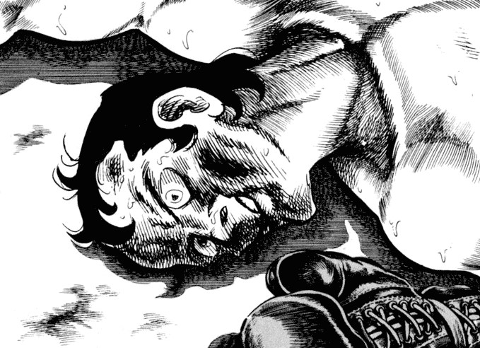 Il suffit d’un simple coup de poing pour que le corps du personnage s’assombrisse et que son visage devienne parfois méconnaissable. Bien que des fois on ne sache pas s’il s’agit de sang ou d’une égratignure,