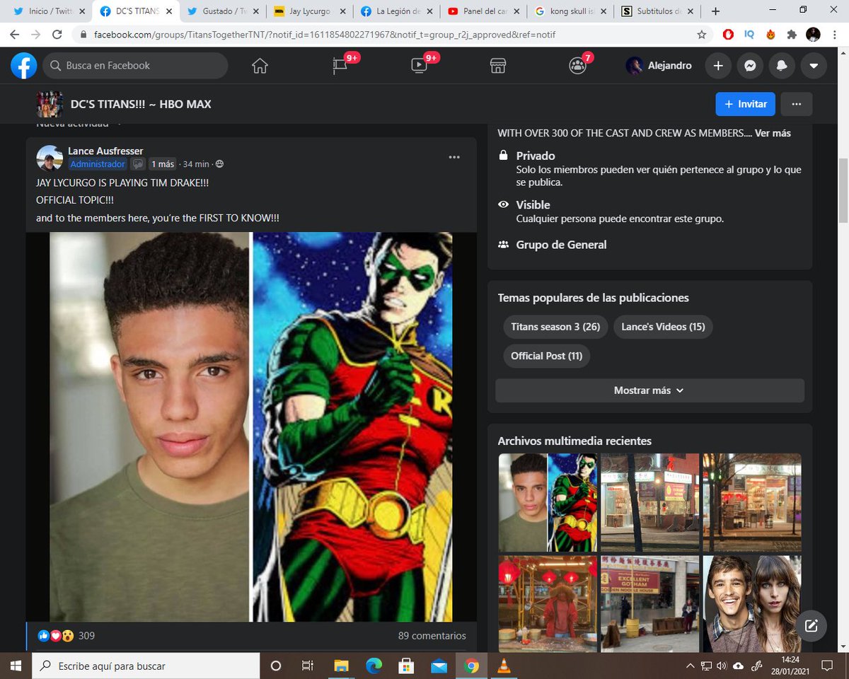 la_cuevadeale's tweet photo. Respecto a lo del #TimDrake de #Titans3 este es el post del grupo de Facebook del cual @fullcirclecine ha tomado la fuente. Es un grupo de fans, y se supone que hay miembros del crew de la producción pero es imposible verificarlo, porque si no sos admin, no podés buscar miembros. https://t.co/QG4lC4u8V4