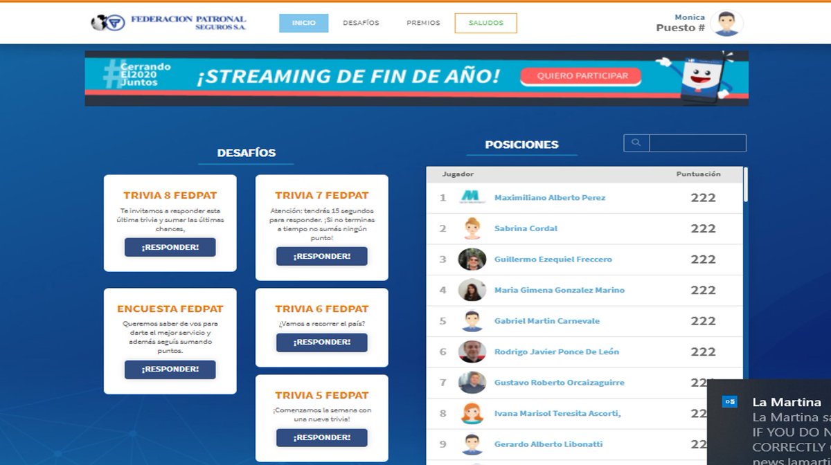 AV_BusCom's tweet image. Dentro de las actividades para recibir el 2021 realizamos una producción junto a Federación Patronal, pensada para compartir 12 días de diversión junto a 2700 productores. Mas info 👇🏽👇🏽
linkedin.com/posts/av-busin…
#fidelización #motivacion #incentivos #trivias #plataformasdigitales