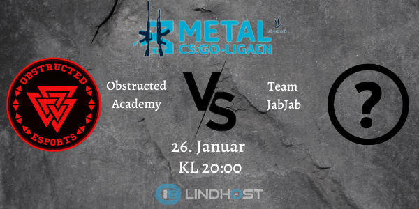 ObstructedE's tweet photo. Today we have 3 matches on the program! Vi have 2 matches in the Metal-Ligaen where our Main team is meeting Froz ACD and our ACD team is meeting Team JabJab. Main also have a match in Esea open against LDV Esport.
The match is getting streamed at:
https://t.co/ER6x7kadjp https://t.co/yzuqGJML1F