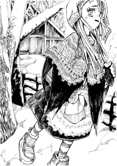 民族衣装北国異国娘と、いも。

#冬の創作クラスタフォロー祭り 