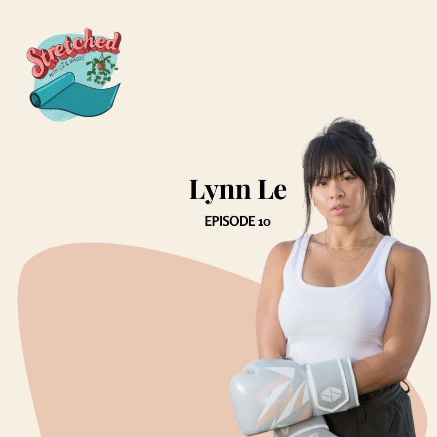 Stretchedpod's tweet photo. This week @maddypaged meets up with a fellow female founder moving and shaking things in up in the 🥊 boxing industry, CEO &amp; Founder of @SocietyNineInc Lynn Le! Liz was on vacay, but Mads &amp; Julio held it down beautifully. Listen via link in bio. #GetStretched https://t.co/xjfCsk1NLZ