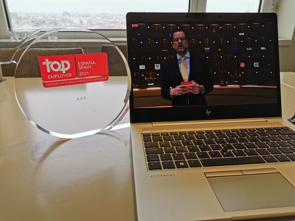 AXA vuelve a ser una de las dos mejores empresas para trabajar de España en #TopEmployers2021 por quinto año consecutivo! #ProudtobeAXA
