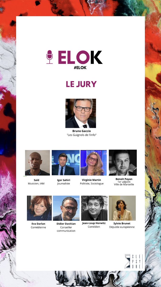 J-7 !!! #Elok le concours d’éloquence de <a href="/KedgeBS/">KEDGE Business School</a> ! Rdv des 17:30 le 4 février 
Des étudiants et 1 jury au top
<a href="/GaccioB/">Bruno Gaccio</a> <a href="/BenoitPayan/">Benoît Payan</a> <a href="/IgorSahiri/">Igor Sahiri</a> <a href="/ddavitian/">Didier Davitian</a> <a href="/EvaDarlan/">Eva darlan</a> 
A la manœuvre <a href="/VirginieMartin_/">Pr. Virginie Martin</a> et <a href="/arnolac/">Arnaud Lacan</a> 
Et 
<a href="/chmouysset/">Christophe Mouysset</a> @AnilBenardDende <a href="/A_deNavailles/">Alexandre de Navailles</a> <a href="/RedouaneAbdoune/">ABDOUNE Redouane, PhD</a> !