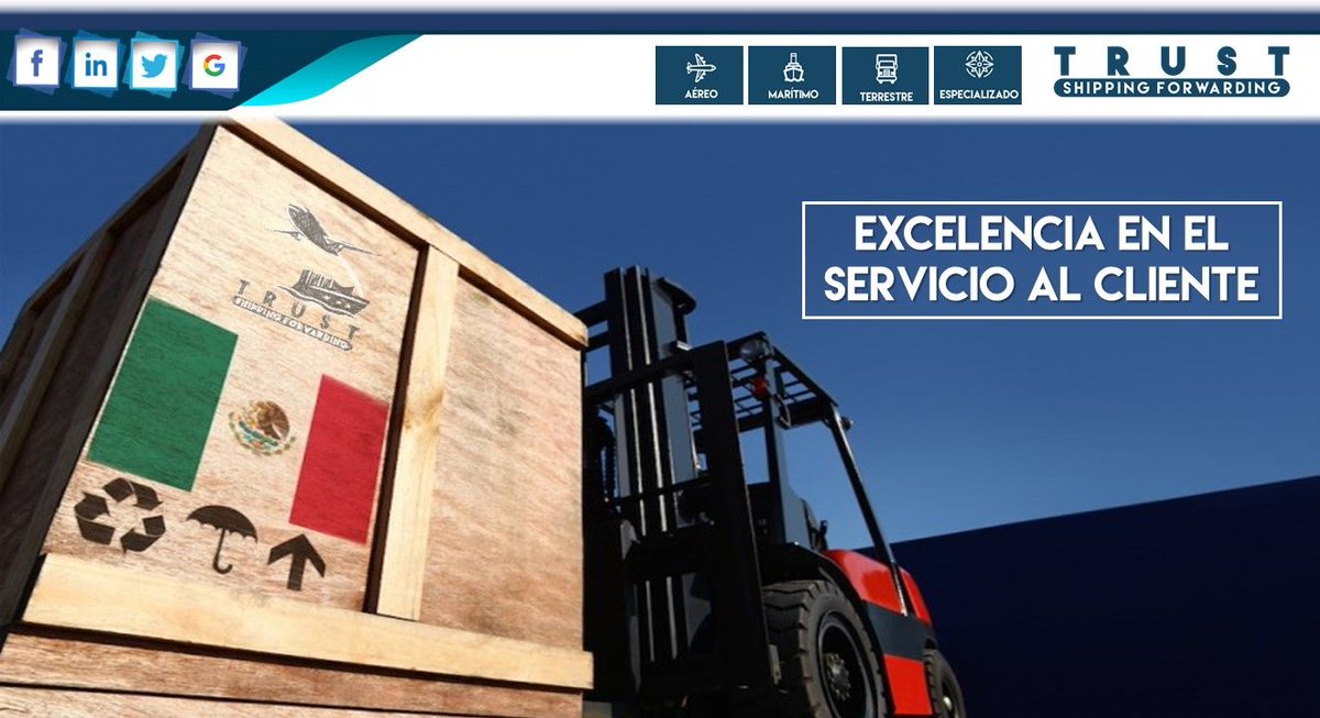 TrustShippingMX's tweet photo. TRANSPORTE NACIONAL E INTERNACIONAL DE CARGA
Contáctanos: sales@trustsf.com
#TrustShipping #TrustSF #Logistics #Cargo https://t.co/6sEb4ebuFz