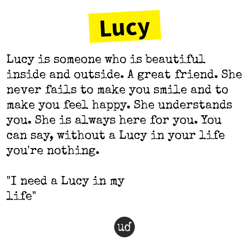 Urban Dictionary Lucy MeaningKosh