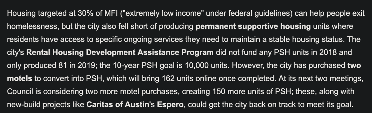 Permanent Supportive Housing units are not included in that chart, but production of that kind of housing was also bad in 2018 and 2019.