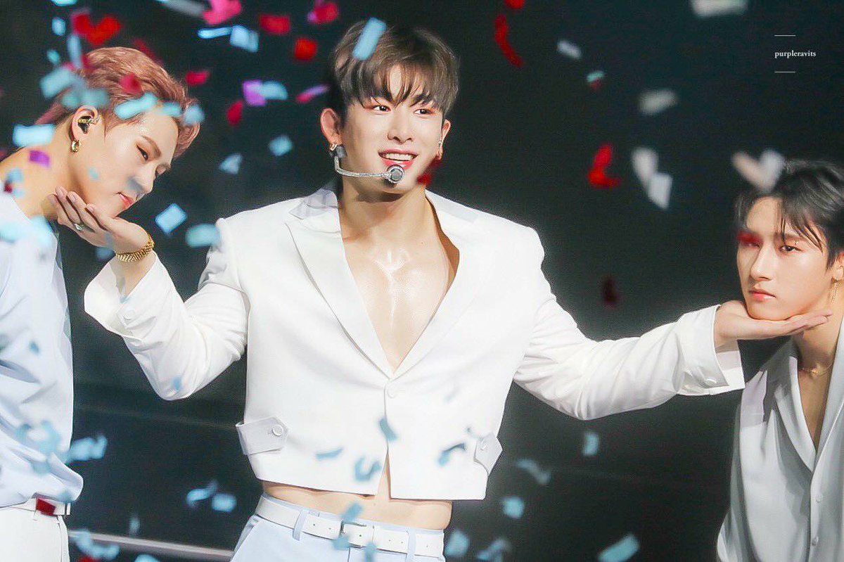 Pretty baby with Rap line  #StanWorld  #wonho @official__wonho