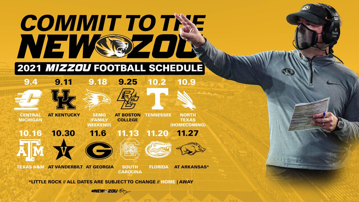 Missouri Football 2022 Schedule Ncaaf Nation On Twitter: "2021 Missouri Football Schedule  Https://T.co/Kcrdpv4P8Q" / Twitter