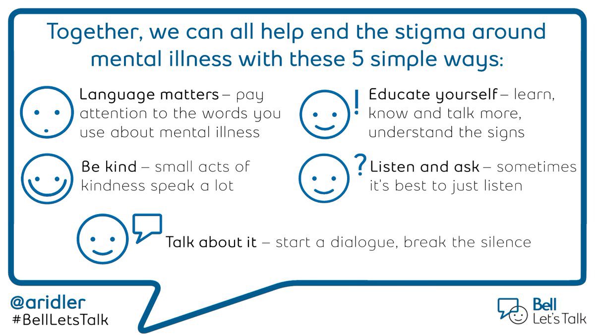 We can help #StopTheStigma around mental illness. #BellLetsTalk <a href="/MarkLion14/">St. Mark School</a> <a href="/CMartyrsHCDSB/">Canadian Martyrs Catholic Elementary School</a>