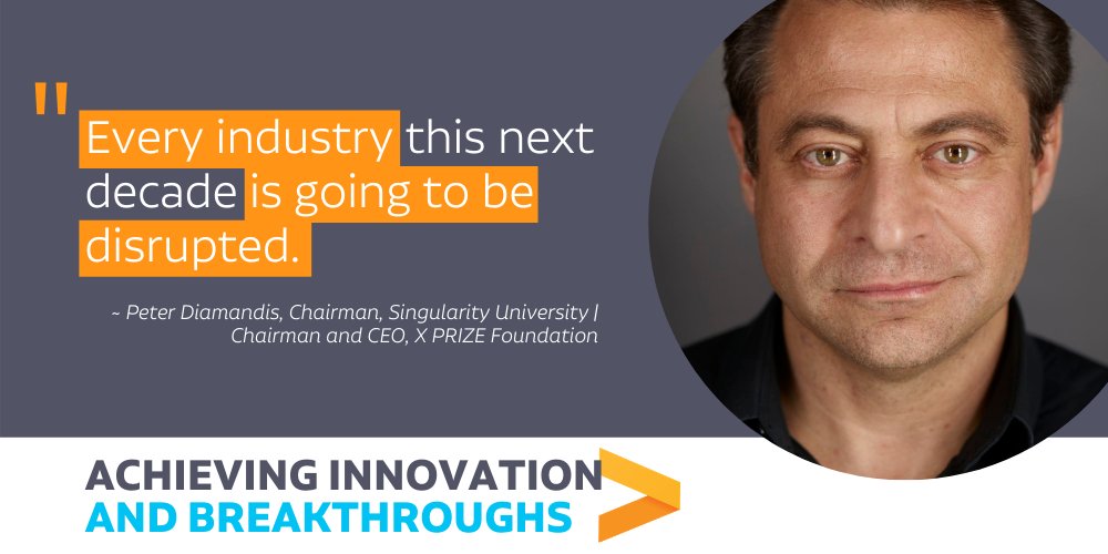 dairyidfa's tweet photo. .@Xprize Founder @PeterDiamandis’s question for the dairy industry: “Who is on your radar screen for competition? There are and will continue to be more companies looking to be healthier, cheaper, better for the environment, &amp; more available to the world.” #DairyForum https://t.co/y9XhW6KNx7