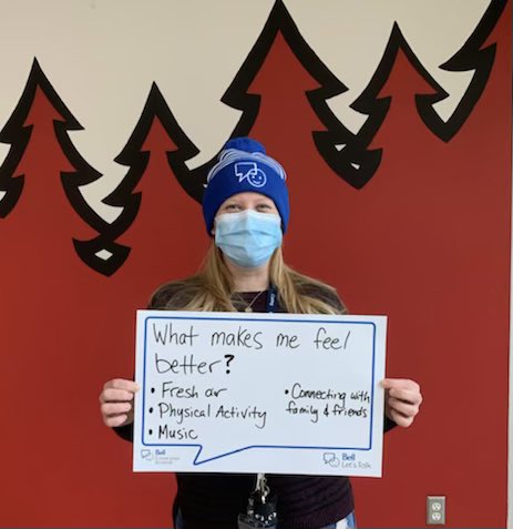 Mental health impacts all of us. What helps you to feel better? #BellLetsTalk