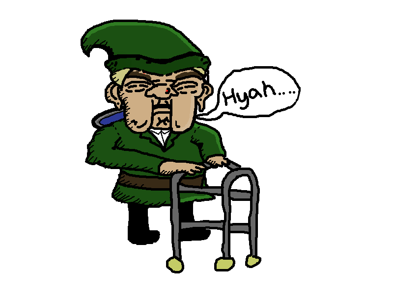 Grogonwizerd02's tweet photo. I attempted to draw link as a old man with a mouse #LegendOfZelda #Nintendo https://t.co/4ZgbwsW1kr