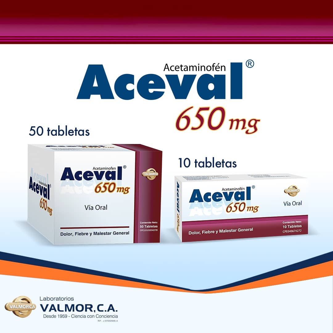 ¡#Conoce Aceval® en todas sus presentaciones!

En #Valmorca tenemos disponible en #droguerías y #farmacias las siguientes presentaciones de #Acetaminofén:
💊 Aceval ® 650mg de 10 Tabletas
💊 Aceval ® 650mg de 50 Tabletas⠀
💊 Aceval ® 180mg/5mL en Jarabe  Uso Pediátrico ⠀⠀