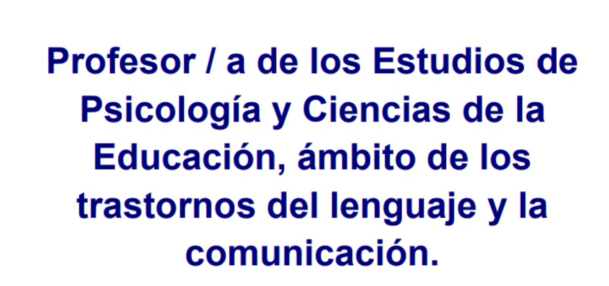 IgualadaAlfonso's tweet photo. 📢🔔‼️Permanent #teaching #research position in the field of #Language and #Communication #Disorders  @UOCpsicoedu @UOCuniversidad ,👉 https://t.co/PyxkNTEDn9 https://t.co/RBe1v7rmuL