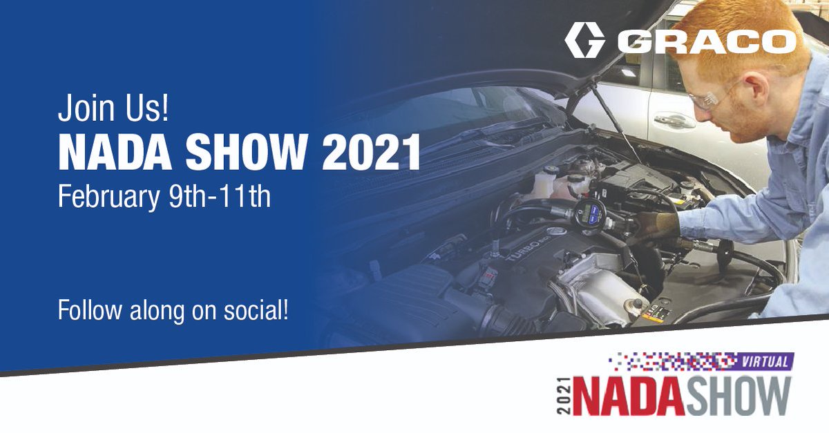 #NADAShow2021 is going virtual so we are too. Connect with the #Graco team at <a href="/NADAUpdate/">NADA</a> ONLINE from February 9-11. Don't miss live product demos on social media during the show!
