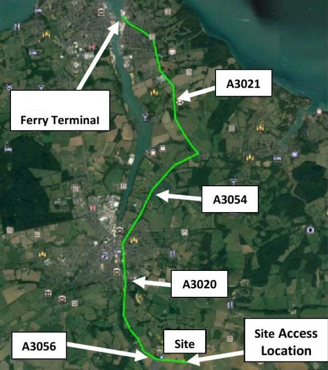 DontDrillWight's tweet photo. UPDATE to the HGV route from EAST COWES to the wellsite at Arreton will now going be going through COPPINS BRIDGE. #dontdrillthewight https://t.co/1rHrApqFFv https://t.co/ERaG0hEI2b