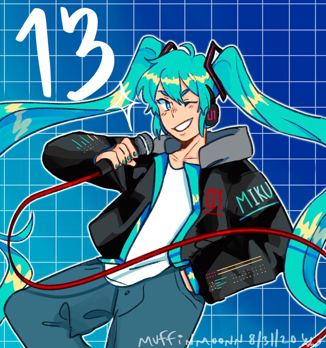 初音ミク「#おしえてあなたの初音ミク
my miku's a little differe」|Luna 🌙のイラスト