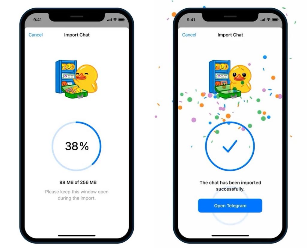 Telegram propose d’importer vos conversations de #WhatsApp ➡️ kgeek.co/39riPaf