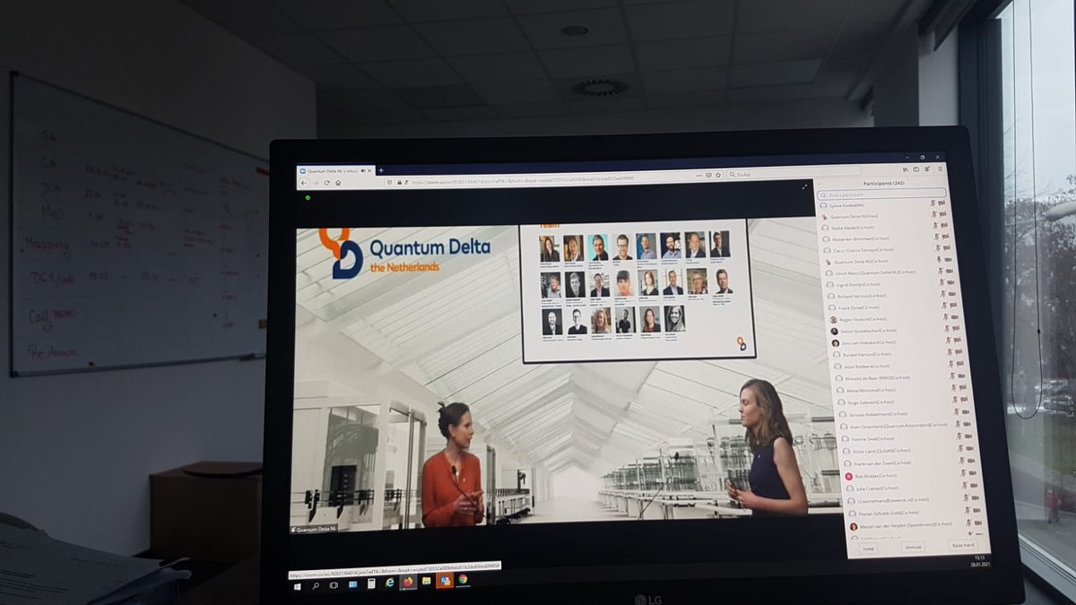We are live!! Thanks <a href="/irenerompa/">Irene Rompa</a> for organising this fantastic virtual launch event👏#QDNL <a href="/QuantumDeltaNL/">Quantum Delta NL</a>