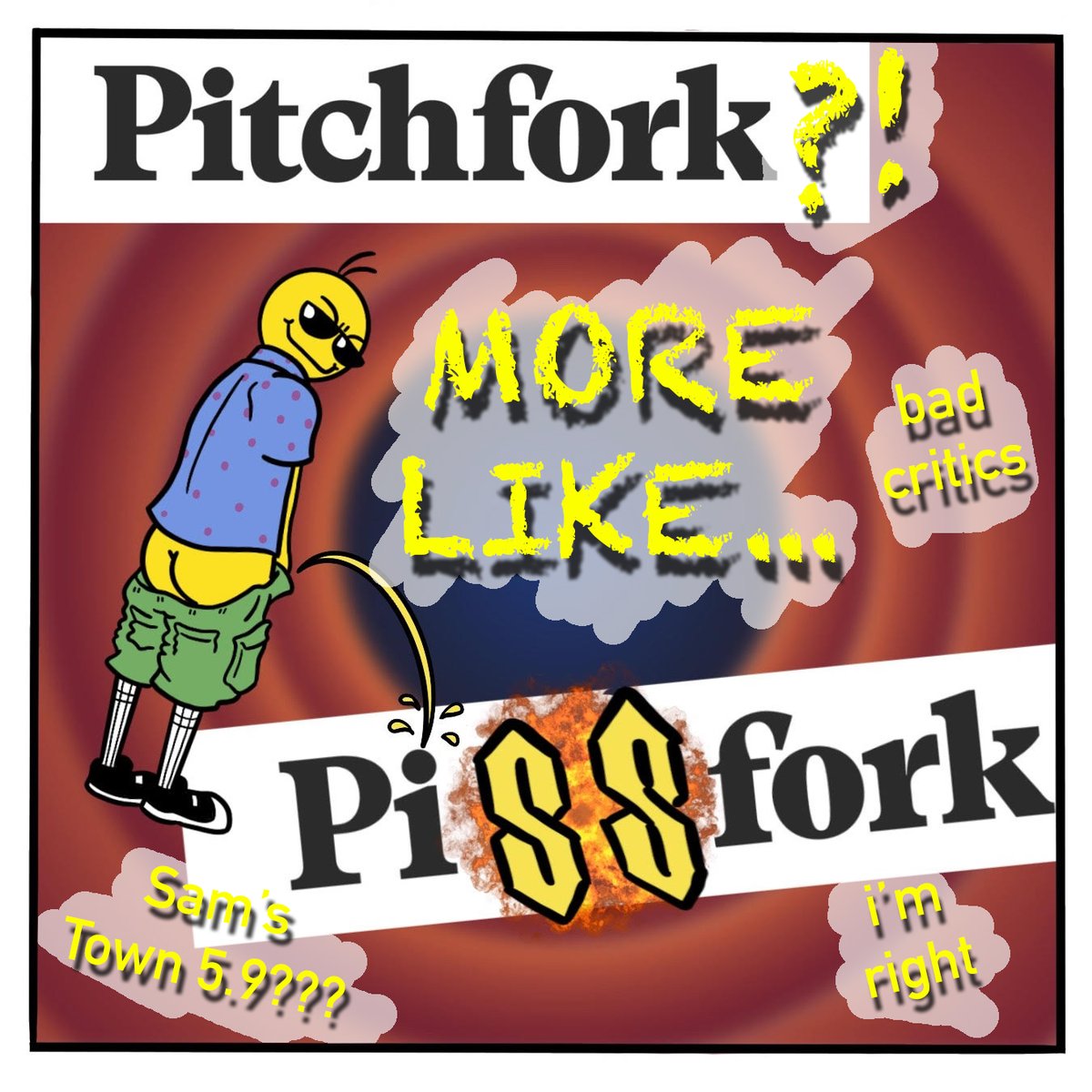 LBRcomic's tweet image. new comic.....give it a RT to really "piss off" those chuckleheads over at PISSfork!!