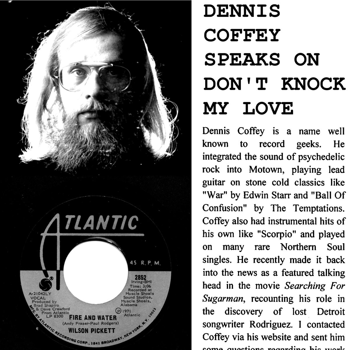 randomrecs's tweet image. Also, if you like reading and music, I put out a zine back in November and it's still available. $6.00 postage paid, 20 pages, b&amp;amp;w. Features reviews and interviews with/about Dennis Coffey, Wilson Pickett, and Maston. DM for ordering info!