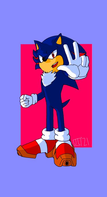 Fan art fusion of sonic, shadow, and silver. Reminds me of chakra-X's  shadic : r/SonicTheHedgehog