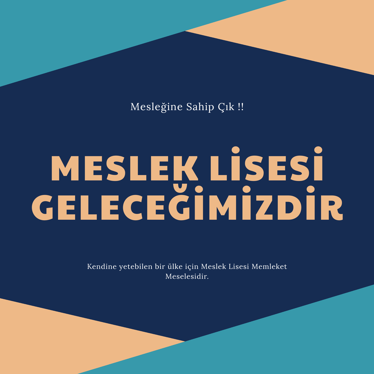 Üreten, gelişen, kendine yeten bir ülke olmak için Mesleki ve Tekniki eğitime önem verilmelidir.🇹🇷

TeknkMesleğe BeşBinÖğrt 

<a href="/ziyaselcuk/">Ziya Selçuk</a>
<a href="/safran1958/">Mustafa SAFRAN</a>
<a href="/omerinan06/">Ömer İNAN</a>
@demiiryakup