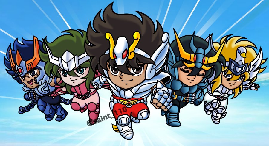 110 特別な思い出のある聖闘士神話絵をようやく仕上げることができました 聖闘士神話 ソルジャー ドリーム ふたたび走り出せ セイントパラダイス