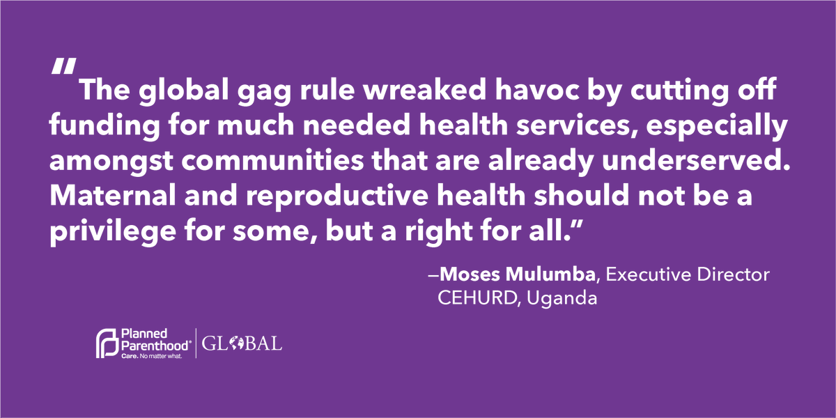 The  #GlobalGagRule is a neocolonialist policy that imposes an extreme anti-abortion ideology on other countries, regardless of their own laws.