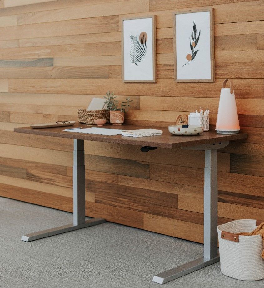 Included in our Work from Home giveaway is a the Upside by Haworth. It is a fully electric sit/stand desk where you can find the perfect position to work in. Check out entry details on our Instagram page!