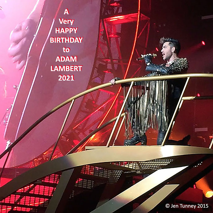 brianmaycom's tweet photo. Wishing Adam Lambert a truly wonderful birthday - 39 TODAY!!  Looking forward to Queen + Adam Lambert able to be out there entertaining soon.  Best wishes from https://t.co/LgT7YznwRa [Jen].
@adamlambert 
@QueenWillRock 
@DrBrianMay 
@OfficialRMT https://t.co/zwAiiNrw6l