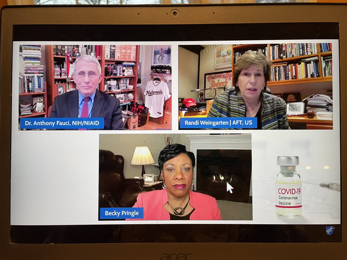 SanchezEC1's tweet photo. Thank you @NEAToday and @AFTunion for hosting events with @DrBiden and Dr. Fauci for educators to hear inspirational words and guidance. https://t.co/KbGAmk8IAj