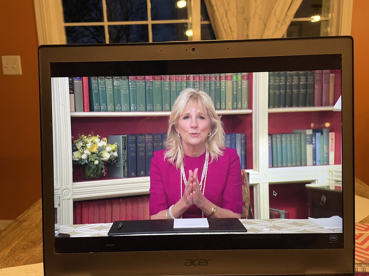 SanchezEC1's tweet photo. Thank you @NEAToday and @AFTunion for hosting events with @DrBiden and Dr. Fauci for educators to hear inspirational words and guidance. https://t.co/KbGAmk8IAj