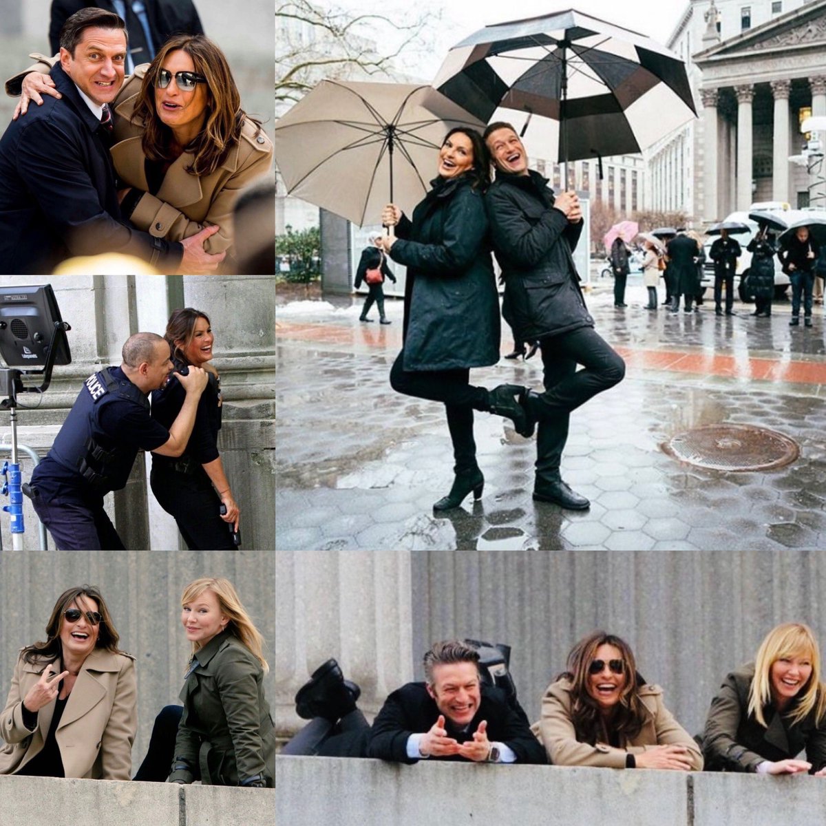 laura_navins's tweet image. #HaveFunAtWorkDay The cast of @nbcsvu always knows how keep themselves entertained in between takes for filming. @Mariska @FINALLEVEL @RaulEEsparza @PeterScanavino @KelliGiddish @warrenleightTV @JulieMartinSVU @SVUWritersRoom #SVU