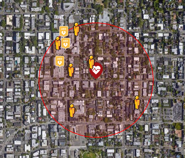 First up is  @PulsePoint, this app notifies everyday "citizen responders" who are trained in CPR if there is a nearby cardiac arrest in a public location. They can choose to respond and provide lifesaving chest compressions.  https://vimeo.com/157539251&nbsp;