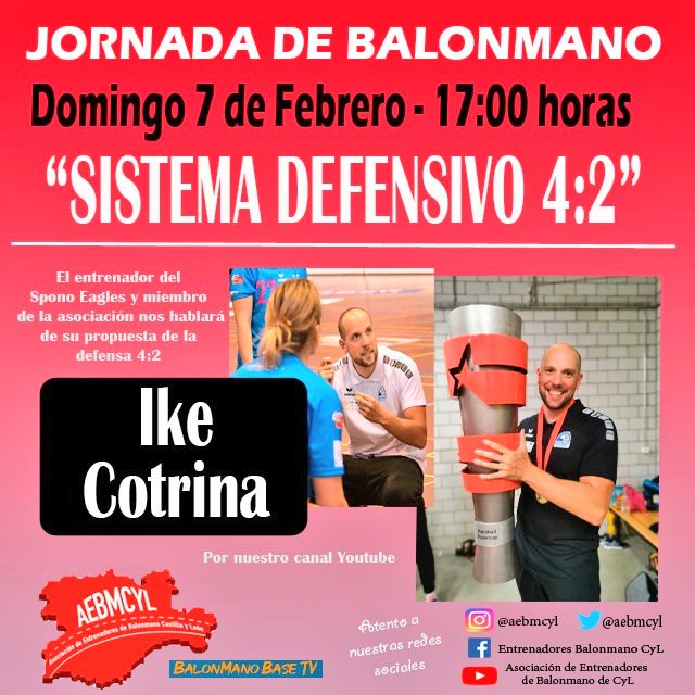 🏛#FORMACIÓN 🔴

Volvemos en este nuevo año 2021 con nuestras charlas formativas y con un entrenador recién llegado del Mundial de Egipto y la <a href="/balonmanochile/">BALONMANO CHILE</a>

📋"Sistema defensivo 4-2".

🗓Domingo 7 de febrero a las 17.00
 
Nos complace presentarles a:
👨‍🎓 @ikecotrina ✅