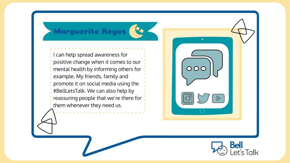 MisterDAmario's tweet photo. Today our students took part in #BellLetsTalk  Day by sharing ways that they can bring positive change to helping raise awareness to mental health. #TCDSBStopTheStigma @TCDSB @TCDSB_StAnne  @PrincipalJRusso https://t.co/VZXU95BE9r