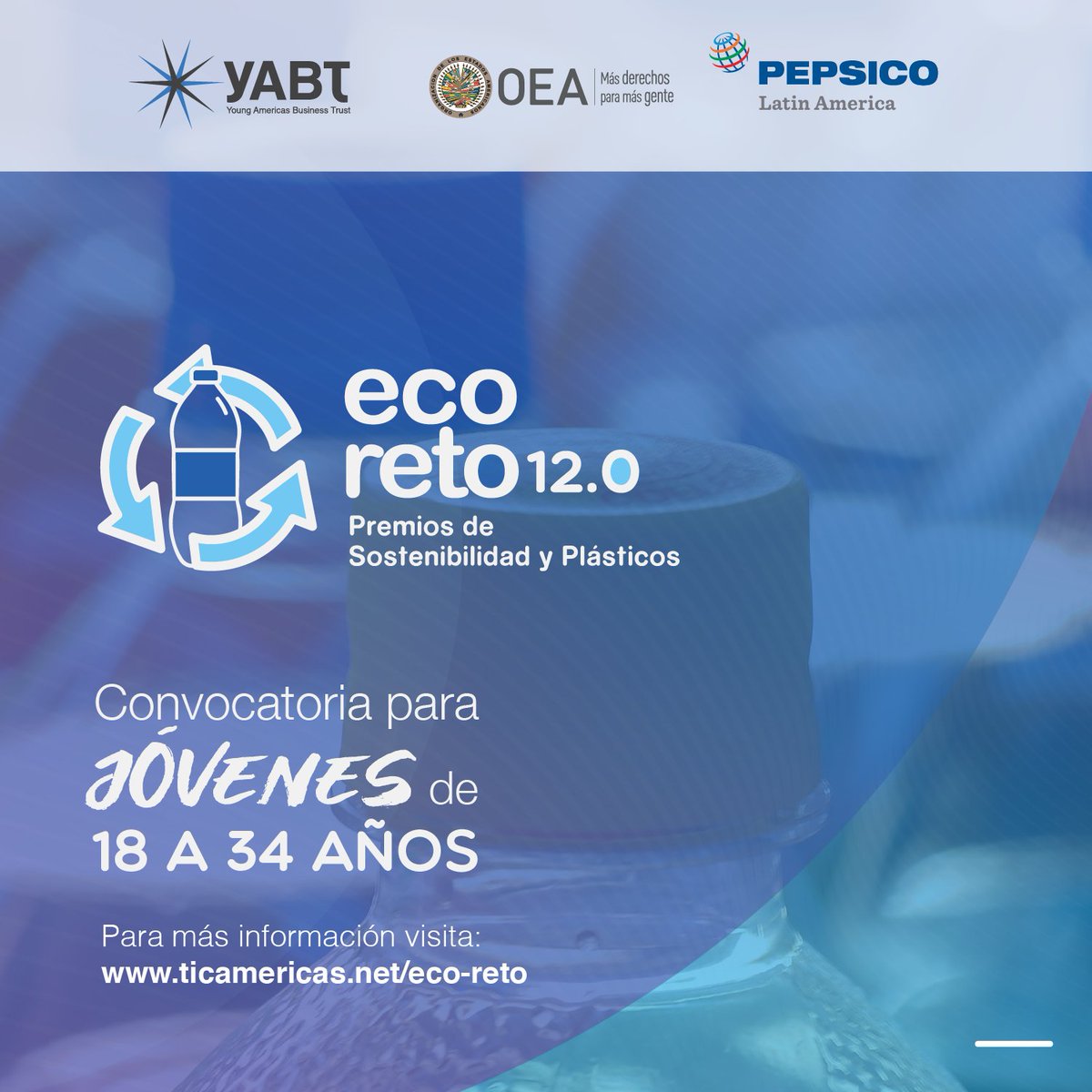 utec_nucleo's tweet photo. ¡El #EcoReto 12 busca soluciones innovadoras sostenibles! No te pierdas esta gran 
oportunidad para #jóvenes emprendedores que te ofrece el #YABT y 
@PepsiCo. Más información en link https://t.co/ZUQMYrpIrb https://t.co/mTnXZ7khZD
