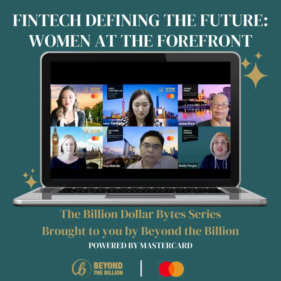 beyondbillion's tweet photo. #Tbt to our Billion Dollar Byte Series focused on Fintech! What does the future hold for FinTech and financial services? How are women shaping this equation? Check out more at the link in our bio! #beyondthebillion https://t.co/gwXBjFyzRb