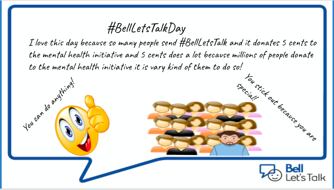 MrsRPiccolotto's tweet photo. It's important to remember that we are not alone, not just today, but everyday. Talk to someone, reach out. People around you are feeling it too. #BellLetsTalk @HCDSBVirtual https://t.co/9ZkKbcedDi