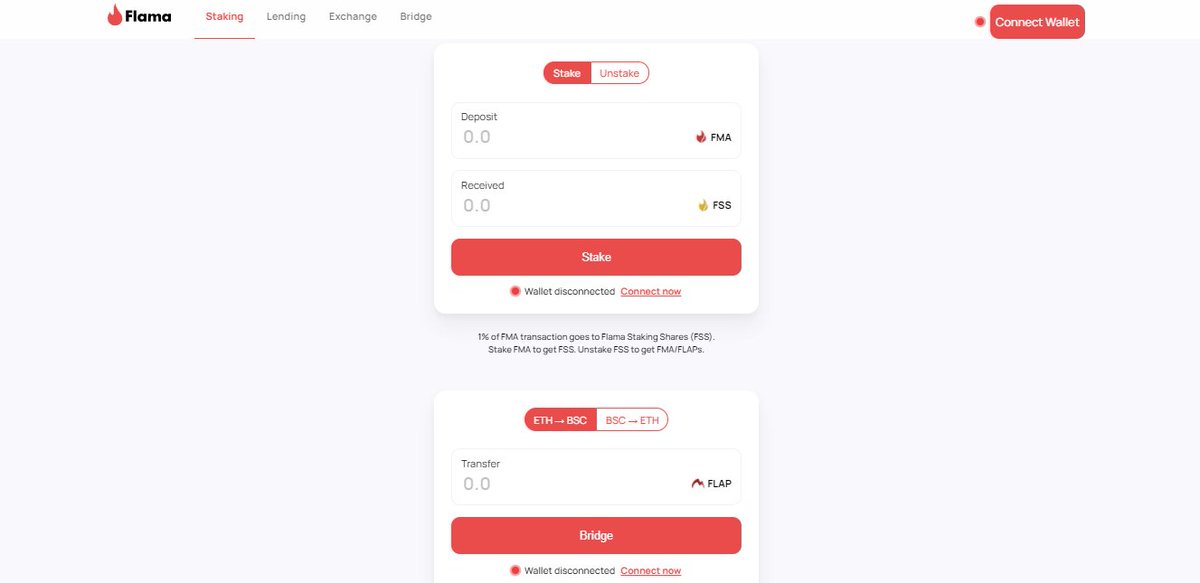 Flama roadmap 2021🔥:
-Github: all repositories added✅
-Staking / Bridge: UX / UI released✅
-Inverse lending platform: 2 more devs here!⌛
-Flama Exchange: mocked up⌛
Check it out now and stay tuned for official release!
github.com/FlamaToken