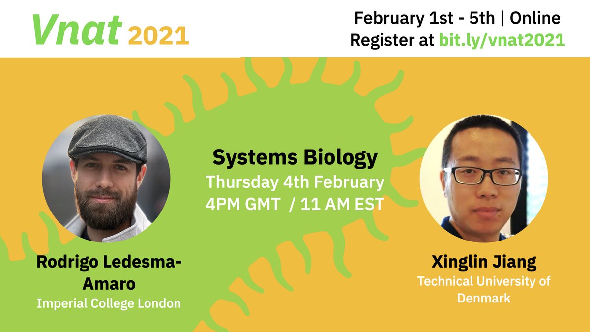 Speaker Announcement: On Thursday 4th Feb <a href="/LedesmaAmaro/">Rodrigo Ledesma-Amaro</a> and <a href="/xinglinjiang1/">xinglin jiang</a> will present on genome-scale computer models and DNA libraries of Vnat. Register at bit.ly/vnat2021!