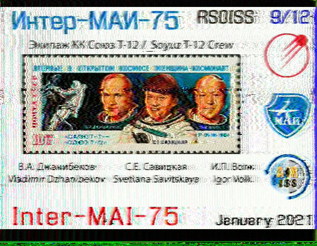 ta2bgh's tweet photo. Uluslararası uzay istasyonu ile ilk SSTV çalışmam.

My first SSTV captures from ISS on 28/01/2021.

73 de TA2BGH
@Space_Station @RF2Space
#hamradio #amateurradio #iss #sstv #rs0iss #amatörtelsiz #amatörtelsizcilik #ta2bgh https://t.co/DvruePb0wO