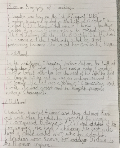 WranglePrimary's tweet photo. Crimson class have been writing Roman Emperor biographies this week and we are SO impressed!!! #EmperorsAndEmpires @Cornerstonesedu #RemoteWriting https://t.co/KJx42NgBjK